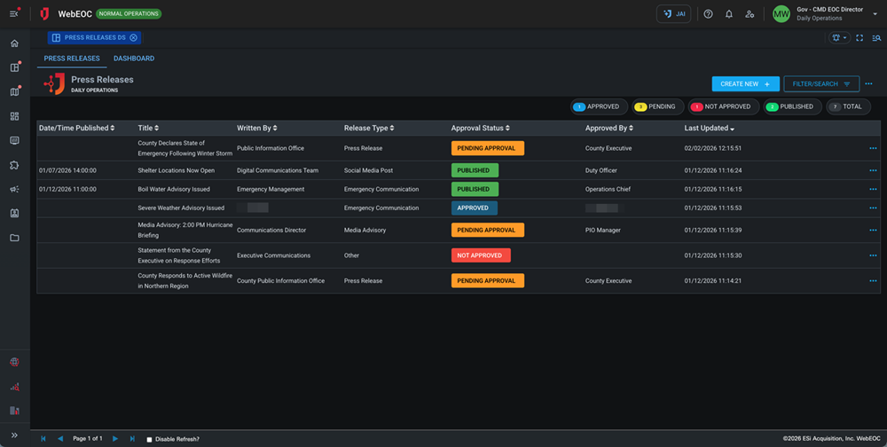 Press Releases DS - Dark Mode